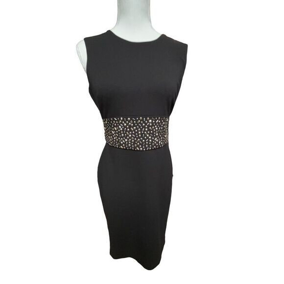 Calvin Klein Black Sleeveless Sheath Dress - Picture 2 of 13